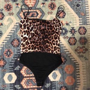 Nasty Gal leopard body suit